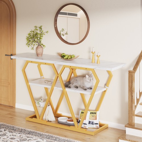 Console table marble effect - marble,
