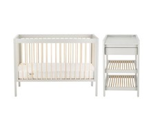 Troll Lucas Grey 2 Piece Cot & Changing Table With Mattress, Retail price: £448