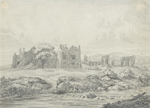 Neath abbey wales - abbey, antique