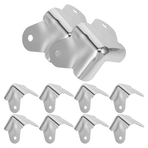 10pcs silver metal - 10pcs, corner