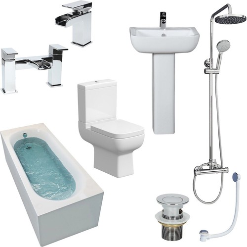 Complete bathroom suite - complete,