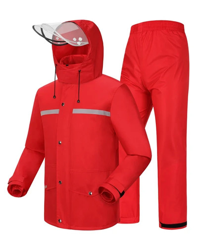 Red rain suit - suit, extra