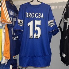 Chelsea 2005/06 Umbro Home Football Shirt Didier Drogba 15 Mens 3XL