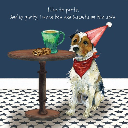 Parsons terrier dog greeting - parsons,