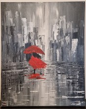 Painting On Canvas - Lady In