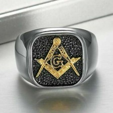 Mens Stainless Steel Gold