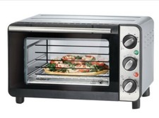 Silvercrest Mini Oven 14L Electric Grill w/ Adjustable Temp Timer 1300w