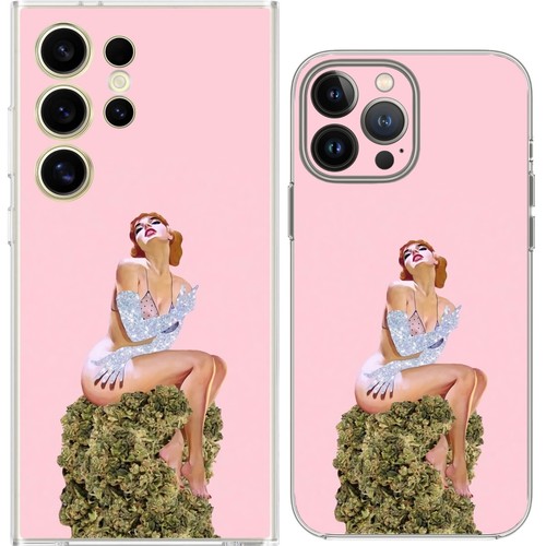 Pin girl high life - pin, weed