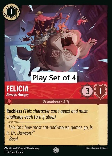 Felicia always hungry - always,