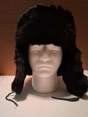 Black rabbit fur russian - fur,