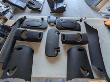 Mini R56 roof trim parts Complete kit Jet Black