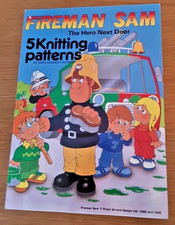 Vintage Fireman Sam 5 Knitting Patterns Jumper Designs by Gary Kennedy Intarsia 