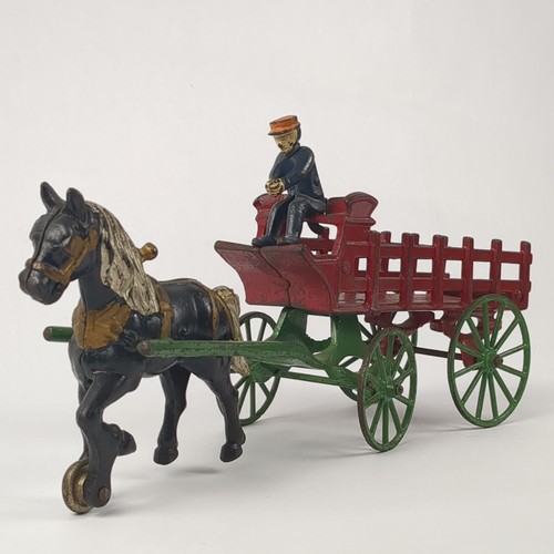 Vintage cast iron - cast, horse-drawn