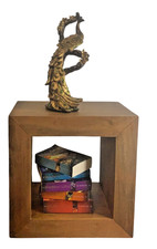 Side Table | Hollow Mango Wood Coffee/Telephone/Lamp/Bedside/End Tall Hand Made