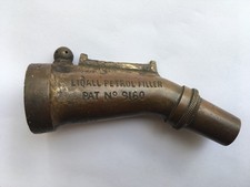 C1930s VINTAGE LIQUALL PETROL FILLER PAT No9160 BRASS 2 GALLON PETROL CAN FUNNEL