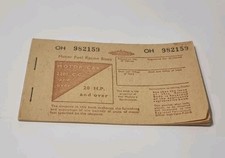 Vintage Motor Fuel Ration Book - 6 Months - 2201 CC and over - never used