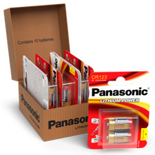 CR123 Batteries CR123A 123 3V Lithium Photo Camera Panasonic Long Expiry