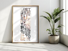 ❤ GEORGE MICHAEL ❤  last Christmas  - song lyrics poster art  print wham #30