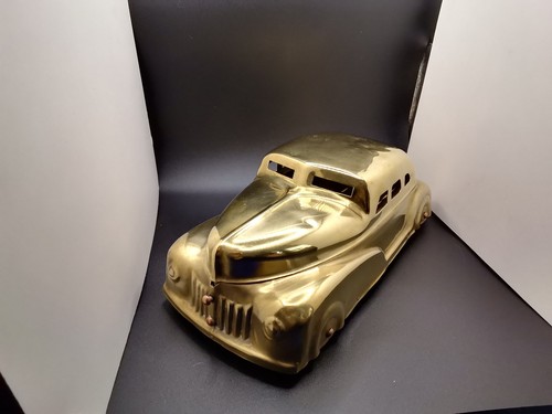 Antique brass betel motar car - antique,