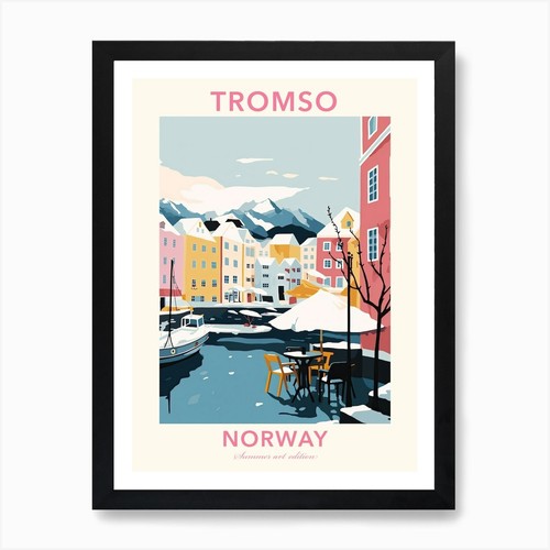 Tromso norway flat pastels - tromso,,