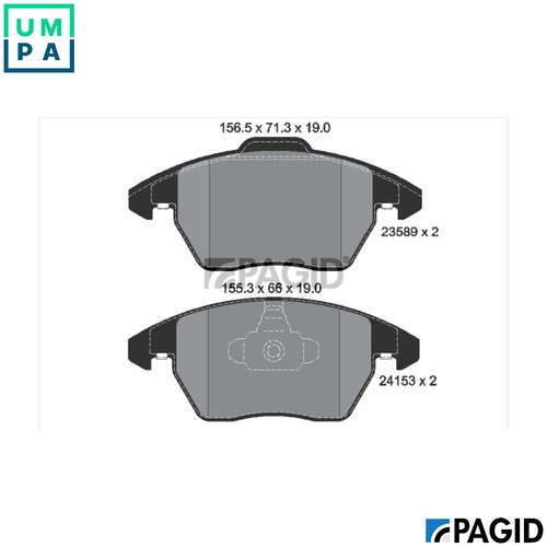 Brake pad set disc - pad,
