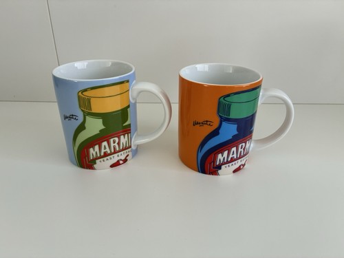 Marmite ceramic mugs - mugs, x2
