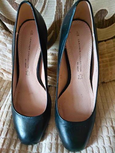 Next black leather court - next,