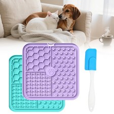 2X Licky Mats for Dogs and Cats Lick Mats with Suction Cups Boredom for Pet Gift