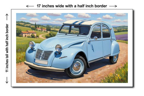 1958 citroen 2cv - -, 11x17