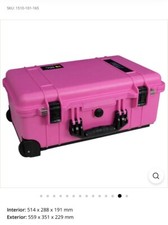 pelican case 1510 - limited edition pink (with lid organiser & padded dividers)