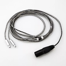 16Core Copper Silver Plated Headphone Earphone Cable for Sennheiser HD800 HD800s