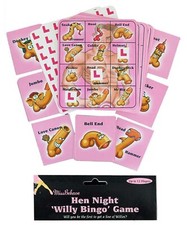 Hen Party Games Willy Bingo