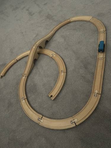 Ikea train set - train, wooden
