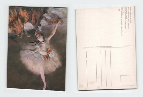 Vintage postcard edgar degas - edgar,
