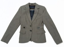 Zara Dogtooth Jacket Brown