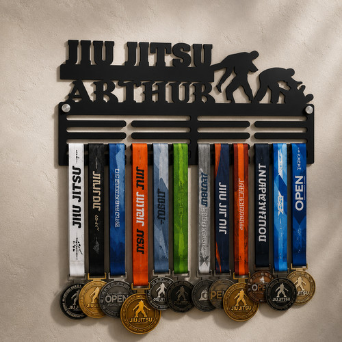Personalized jiu jitsu medal - personalized,