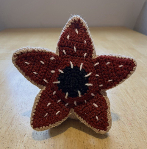 Handmade crocheted demogorgon - crocheted,