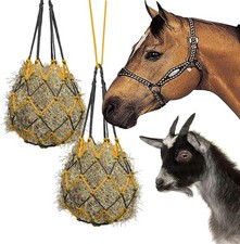 Horse Treat Bag Feeder – Slow-Feed Hay Net, Durable Nylon, Stall Enrichment