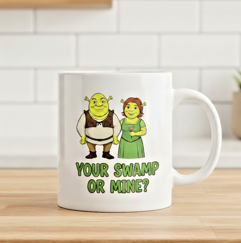 Shrek valentine day mug - shrek,