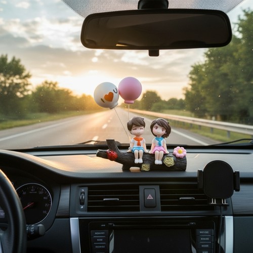 Adorable couple car ornament - adorable,