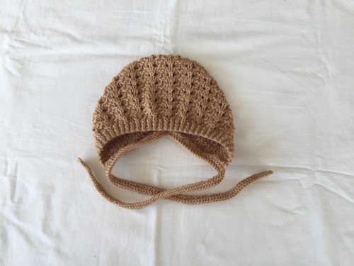 Hand knitted lace pattern baby - knitted,