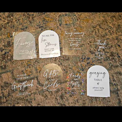 Wedding party signs - wedding,