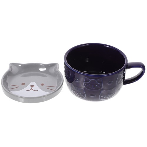 Cartoon cat mug - mug, ceramic