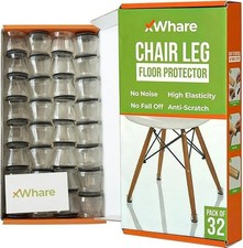 32 Pcs Clear Silicone Chair