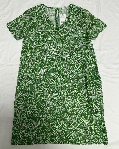 Next green white leaf print - leaf,