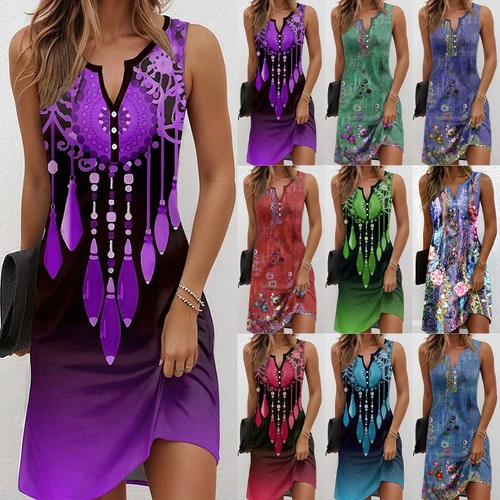 Ladies sleeveless summer beach - sleeveless,