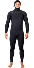2025 Gul Mens Viper 6/5/4mm Yamamoto Hooded Chest Zip Wetsuit - Black