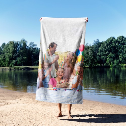 Birthday towel personalised - birthday,