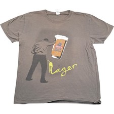 Gildan T Shirt Large Mens Grey