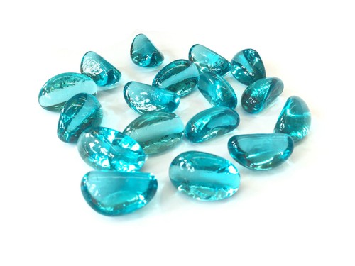 Glass nuggets pebbles - glass,